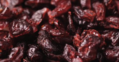 Kurutulmuş lezzetli kırmızı kızılcık