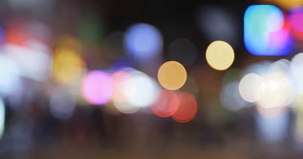 Unschärfe Des Stadtbildes Bei Nacht — Stockfoto