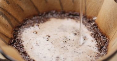 Yapma damla kahve yakın çekim