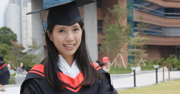 Woman Graduation Gown — Stock Photo, Image