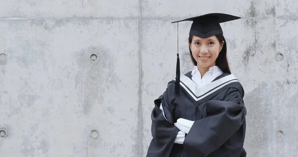 Asian Young Woman Graduation — Stock Photo, Image