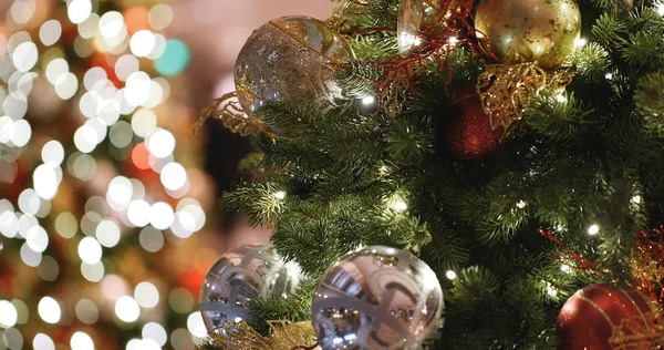 Árbol Navidad Luces Centelleante — Foto de Stock