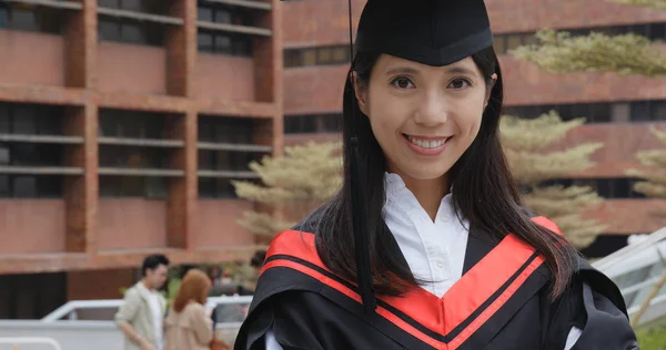 Student Graduating School Cap Gown — Stock Photo, Image