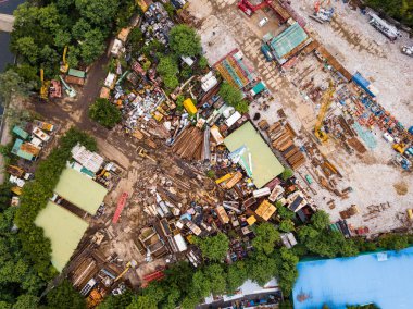 Atık çöp Üstten Görünüm