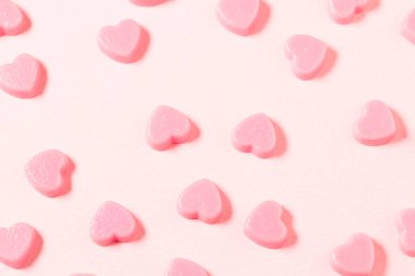 Pembe çikolata şekerleme Üstten Görünüm
