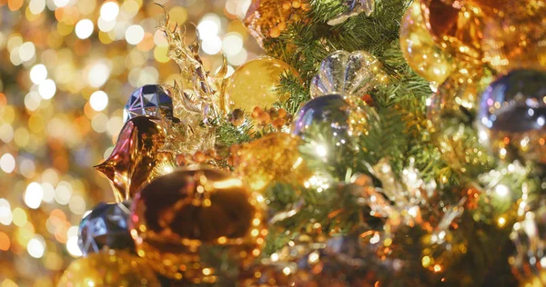 Vánoční Strom Dekorace Pozadí — Stock fotografie