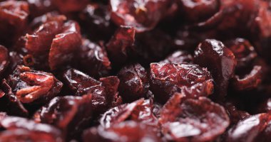 Kurutulmuş kızılcık yığını