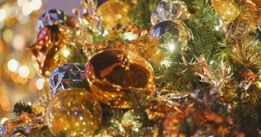 Noel ağacı dekorasyonu arka planı