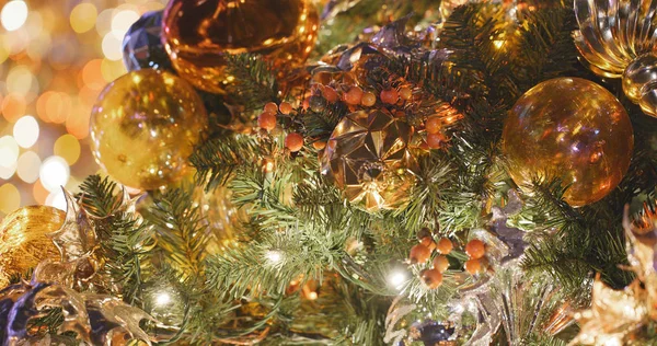 Árvore Natal Decoração Fundo — Fotografia de Stock
