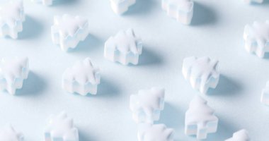 Mavi Noel ağacı şekerler