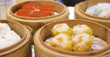 Restoranda Çin Dim Sum 