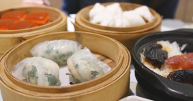 Çin dim sum yemek 