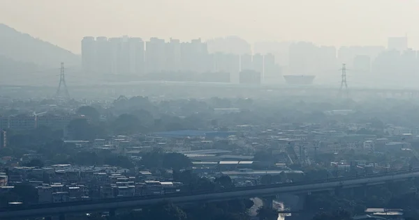 Air pollution in Hong Kong city