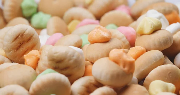 Iced Gem Biscuits Close — Stock Photo, Image