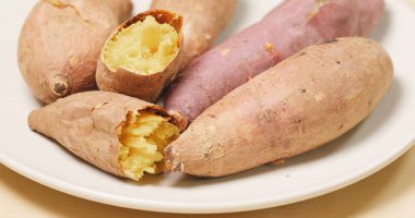 Tatlı patates yakından yakın çekim