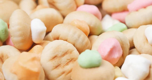 Iced Gem Biscuit Rotatie Hong Kong Stijl Cookies — Stockfoto