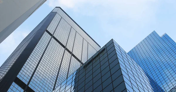 Escritório Torre Negócios Dia Ensolarado — Fotografia de Stock