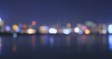 Geceleri deniz manzarası görünümünü bulanıklık 