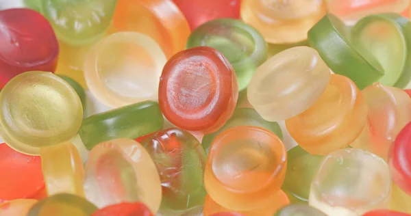 Färgglada Gummy Godis Närbild — Stockfoto