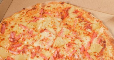 Lezzetli peynir pizza yakın çekim