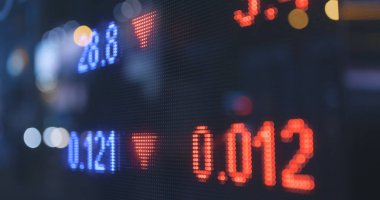 Şehirde borsa görüntüsü 