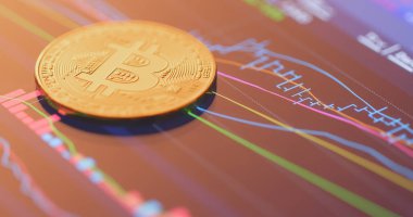 Bitcoin tablet ekran üzerinde 