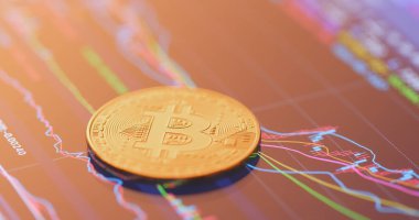 Bitcoin borsa verileri ekranda 
