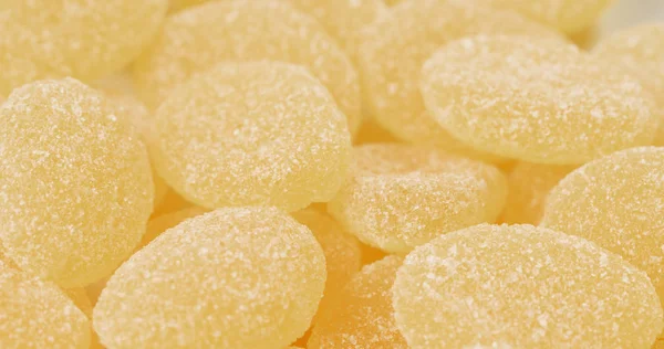 Pilha Doces Açúcar Amarelo — Fotografia de Stock