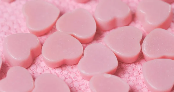 Čokoládové Bonbony Růžovém Pozadí — Stock fotografie