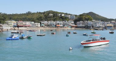 Lamma Adası, Hong Kong - 13 Ocak 2017: Hong Kong Lamma Adası 