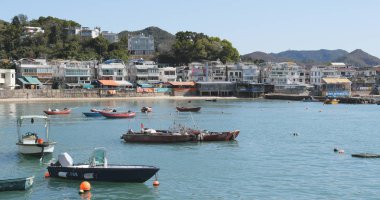 Lamma Adası, Hong Kong - 13 Ocak 2017: Hong Kong Lamma Adası