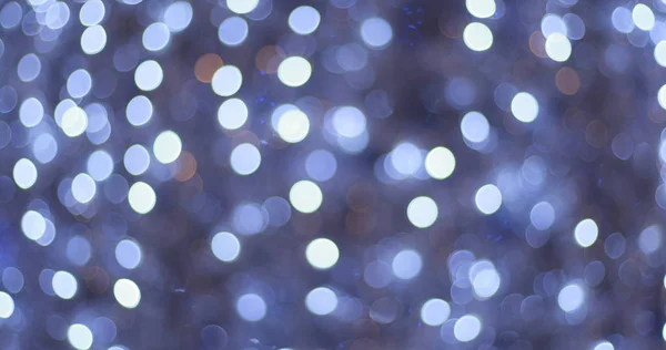 クリスマスライトの青い眺め — ストック写真