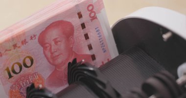 Makine kontrol Çince kağıt banknotların sayılması para