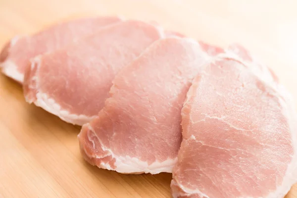 Raw Pork Meat Close — Stock Photo, Image
