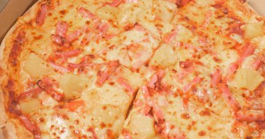 Lezzetli peynir pizza yakın çekim