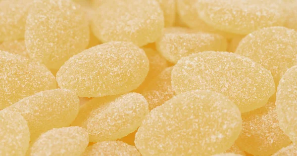 Pilha Doces Açúcar Amarelo — Fotografia de Stock