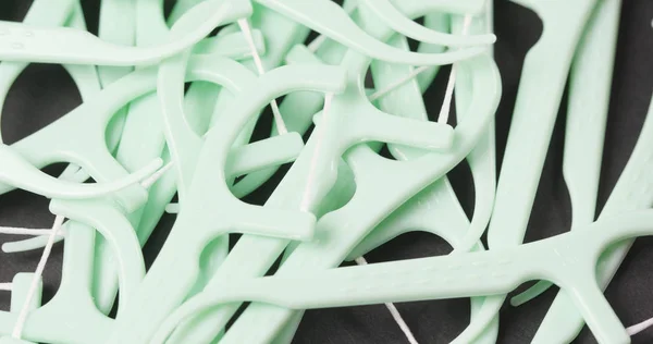 Stack Plastic Toothpick Close — Stock Photo, Image