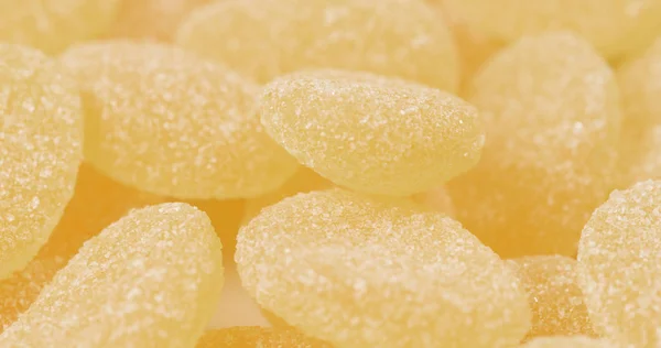 Pile Yellow Sugar Candies — Stock Photo, Image