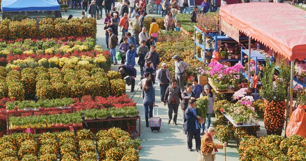 Tsuen Wan Hong Kong Fevereiro 2018 Feira Tradicional Ano Novo — Fotografia de Stock