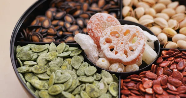 Muhtelif Çince ay yeni yıl için tepsi snack 