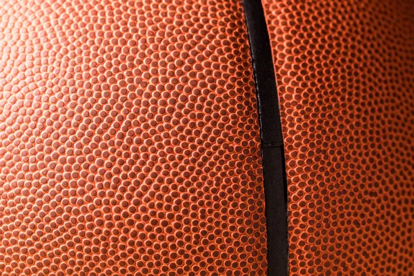 Orange Basketbal Kůže Zblízka — Stock fotografie