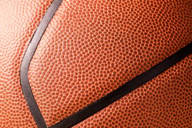 Turuncu basketbol ten yakın çekim
