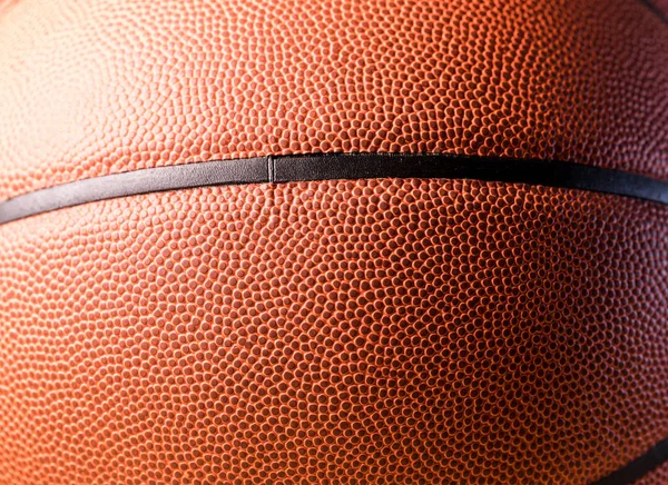 Orange Basketball Skin Texture Close — Stock Photo, Image