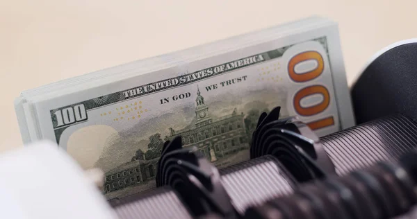 Usd Bankbiljetten Geld Tellen Machine — Stockfoto