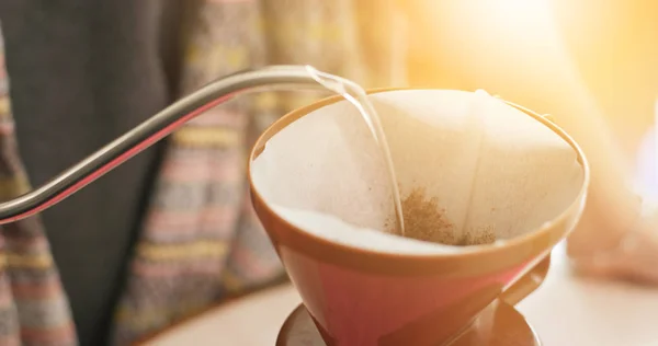 Making Drip Koffie Thuis — Stockfoto
