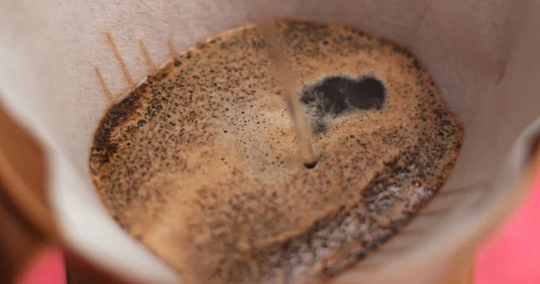 Making Dropp Kaffe Närbild — Stockfoto