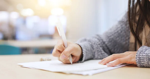 Studio Degli Studenti Biblioteca Vicino — Foto Stock