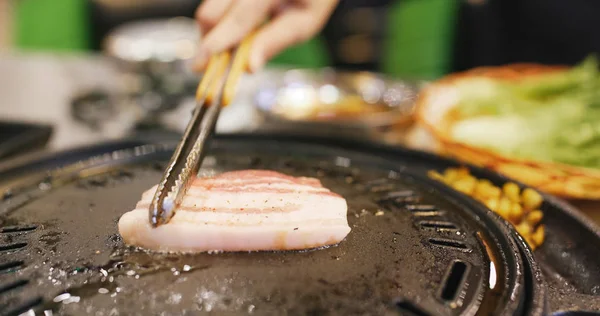 Carne Koeran Alla Griglia Nel Ristorante — Foto Stock