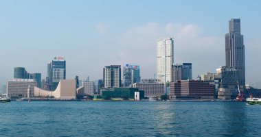 Victoria Limanı, Hong Kong - 03 Mart, 2018: Hong Kong şehir 