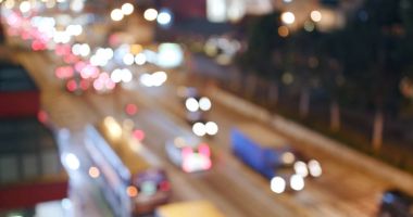 Şehir bulanıklık bulanıklık gece 